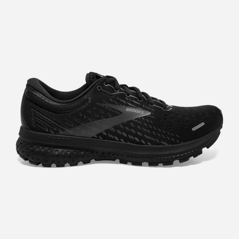 Brooks Ghost 13 Womens Road Running Shoes - Black/Black - Philippines (013765RWV)